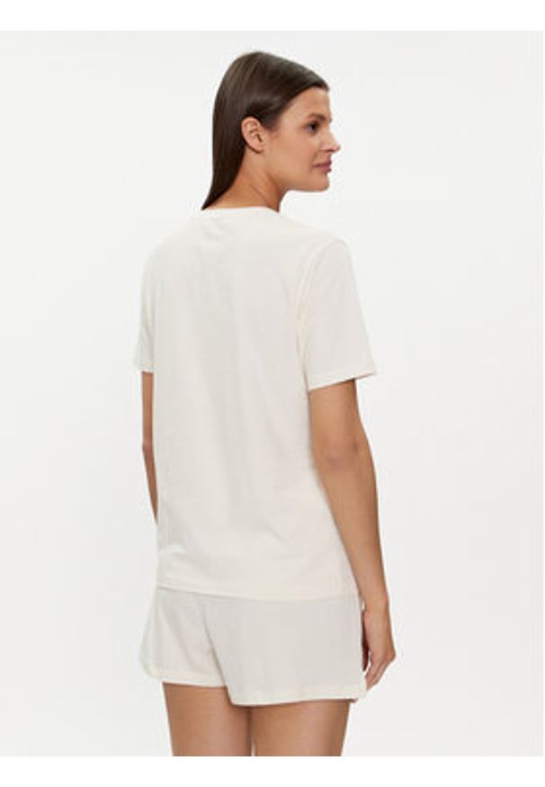 BOSS - Boss T-Shirt 50510322 Écru Regular Fit. Materiał: bawełna
