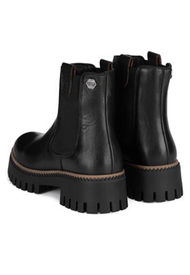 MEXX Sztyblety MICP1710643W Czarny. Kolor: czarny. Materiał: skóra