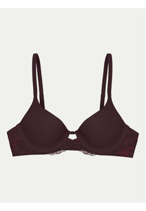 Triumph Biustonosz z fiszbiną Amourette Charm 10214459 Bordowy. Kolor: czerwony. Materiał: syntetyk