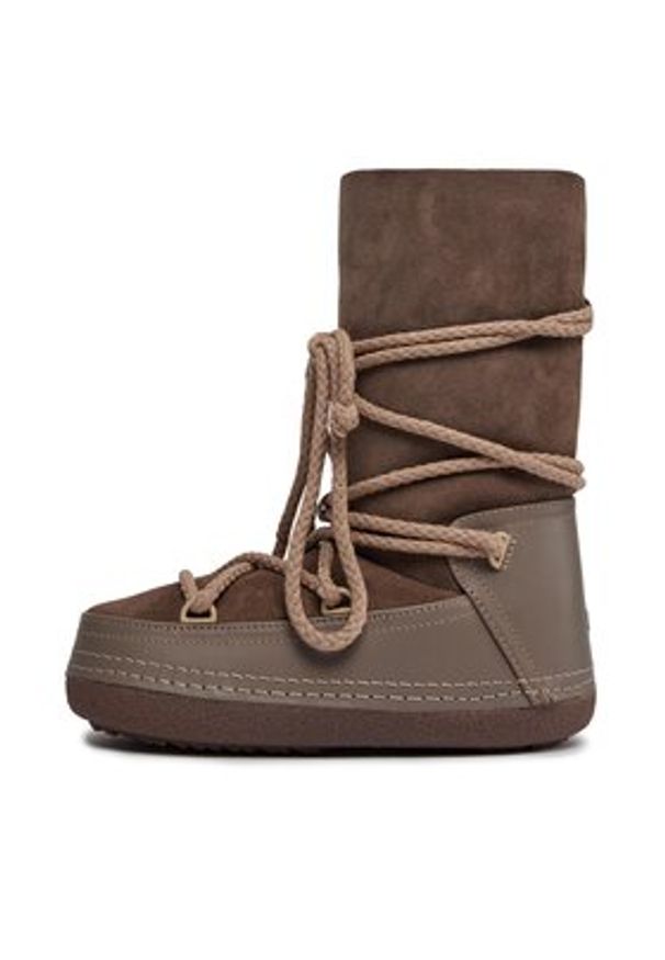 Inuikii Śniegowce Classic High 75107-007buty Brązowy. Kolor: brązowy. Materiał: zamsz, skóra