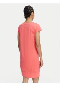 Liu Jo Beachwear Sukienka codzienna VA6212 JS003 Koralowy Regular Fit. Okazja: na co dzień. Kolor: pomarańczowy. Materiał: bawełna. Typ sukienki: proste. Styl: casual #5