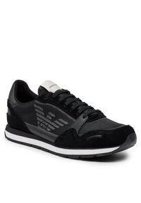 Emporio Armani Sneakersy X4X537 XM678 N639 Czarny. Kolor: czarny. Materiał: materiał #9