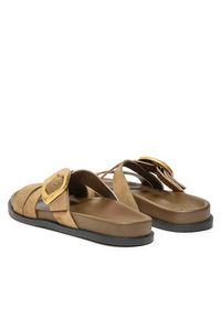 Gino Rossi Klapki MOIRA-E252765LM Khaki. Kolor: brązowy. Materiał: zamsz, skóra #7