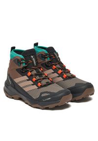 Adidas - adidas Trekkingi Terrex Skychaser AX5 Mid GORE-TEX CLIMAWARM+ JH7807 Brązowy. Kolor: brązowy. Materiał: materiał #4