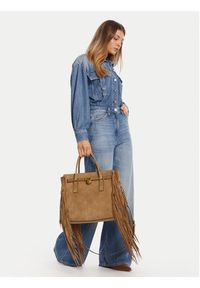 MICHAEL Michael Kors Torebka Hamilton Moderne 30F5ANXS3S Brązowy. Kolor: brązowy. Materiał: skórzane, zamszowe #6
