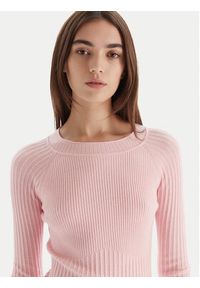 Patrizia Pepe Sweter 2K0337/K7S0-M555 Różowy Regular Fit. Kolor: różowy. Materiał: wiskoza #5