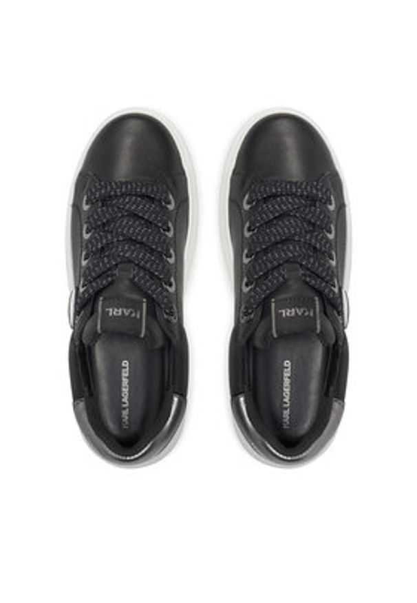 Karl Lagerfeld - KARL LAGERFELD Sneakersy KL67530 Czarny. Kolor: czarny. Materiał: skóra