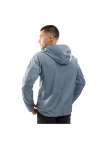 SIROKO - Męska treningowa kurtka wiatrówka Fitness Siroko Evolve. Kolor: niebieski