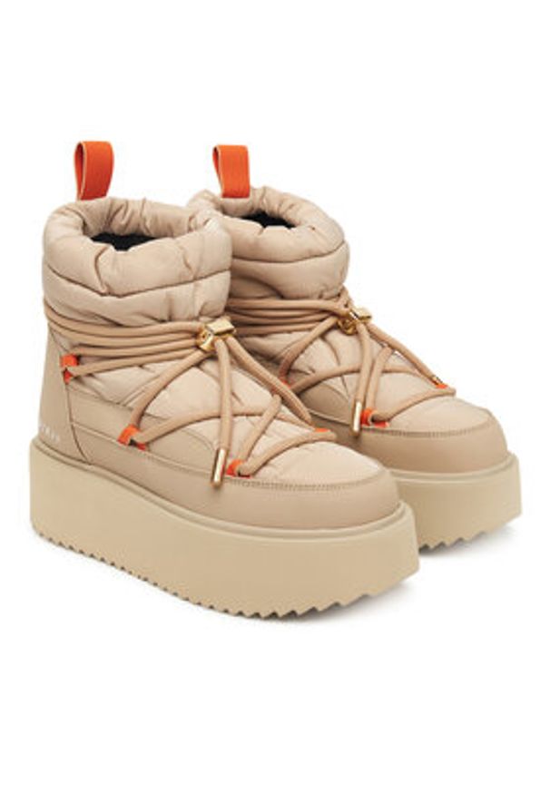 Inuikii Śniegowce Technical Platform 1002.005.0011 Beżowy. Kolor: beżowy. Materiał: materiał. Obcas: na platformie