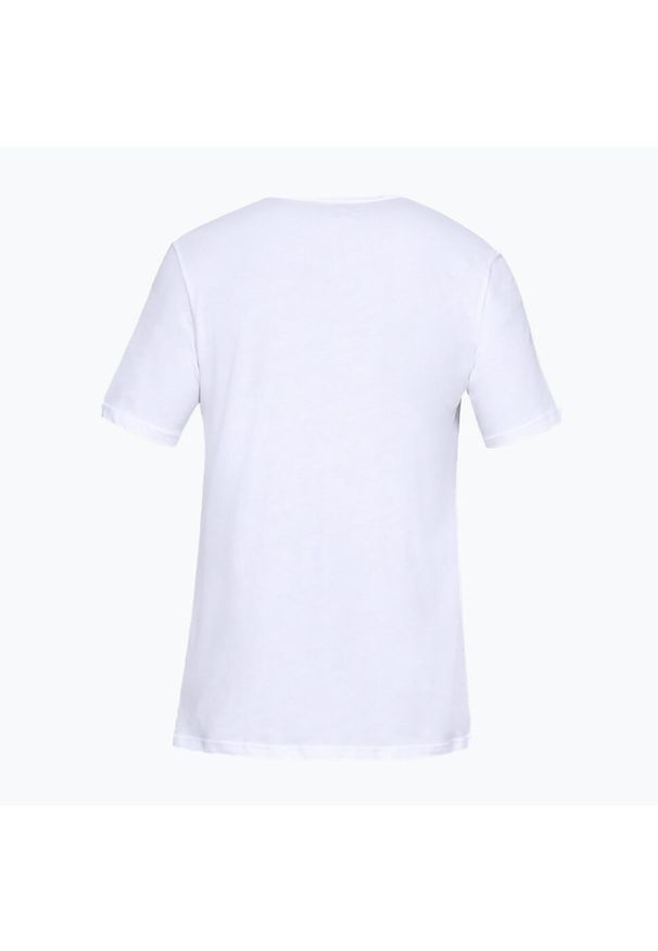 Koszulka fitness męska Under Armour Sportstyle Logo SS. Kolor: biały. Długość rękawa: krótki rękaw. Długość: krótkie. Sport: fitness
