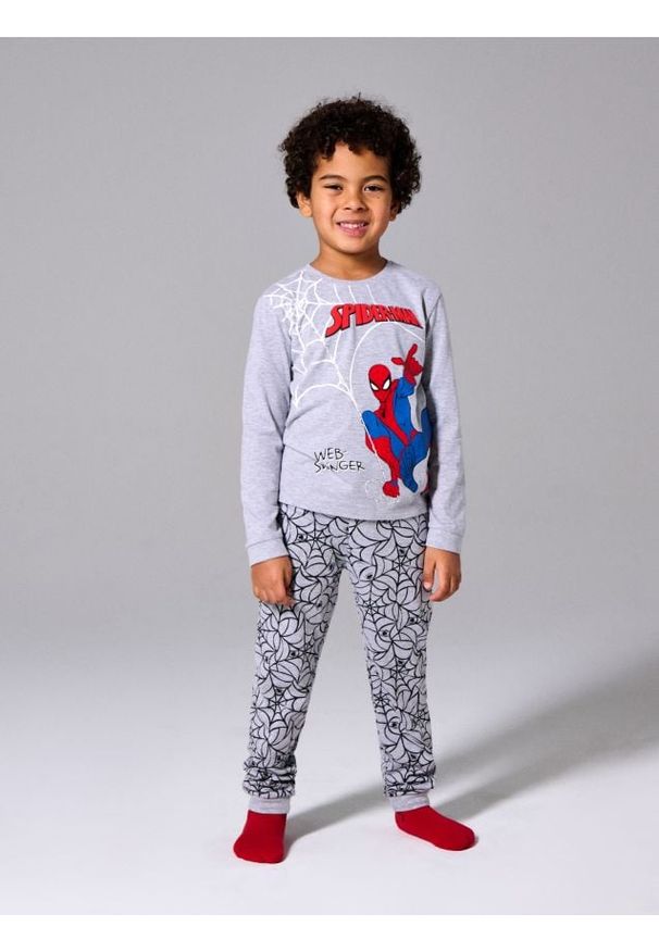 Sinsay - Piżama dwuczęściowa Spider-Man - szary. Kolor: szary
