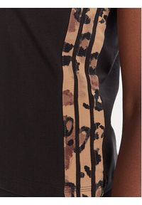 Adidas - adidas T-Shirt Animal Print 3-Stripes JM1856 Beżowy Slim Fit. Kolor: beżowy. Materiał: bawełna. Wzór: nadruk #3