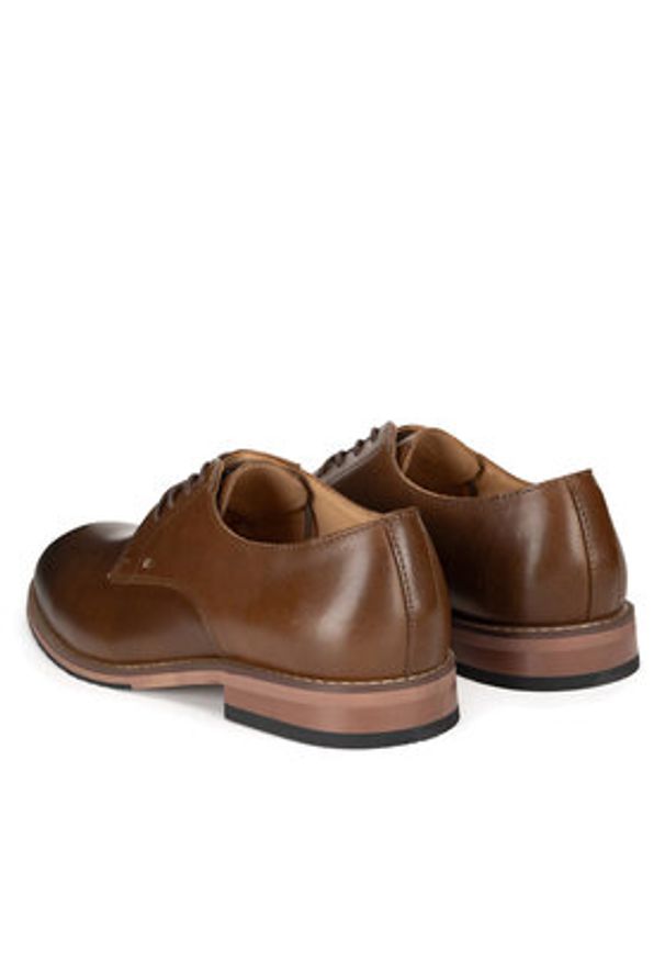 Gino Rossi - GINO ROSSI Półbuty CEO-DANTE2-01 125AM Brązowy. Kolor: brązowy. Materiał: skóra