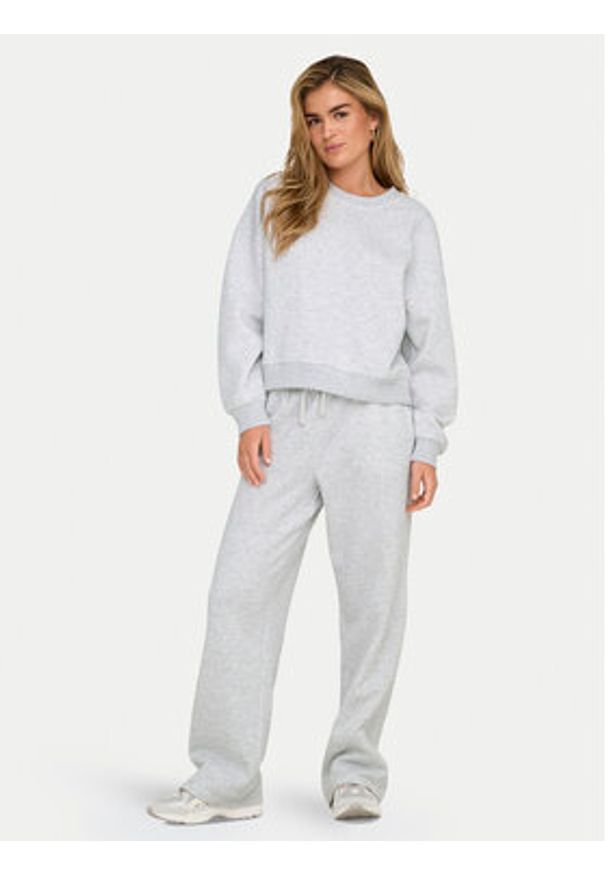 only - ONLY Bluza Best 15338727 Szary Regular Fit. Kolor: szary. Materiał: bawełna, syntetyk