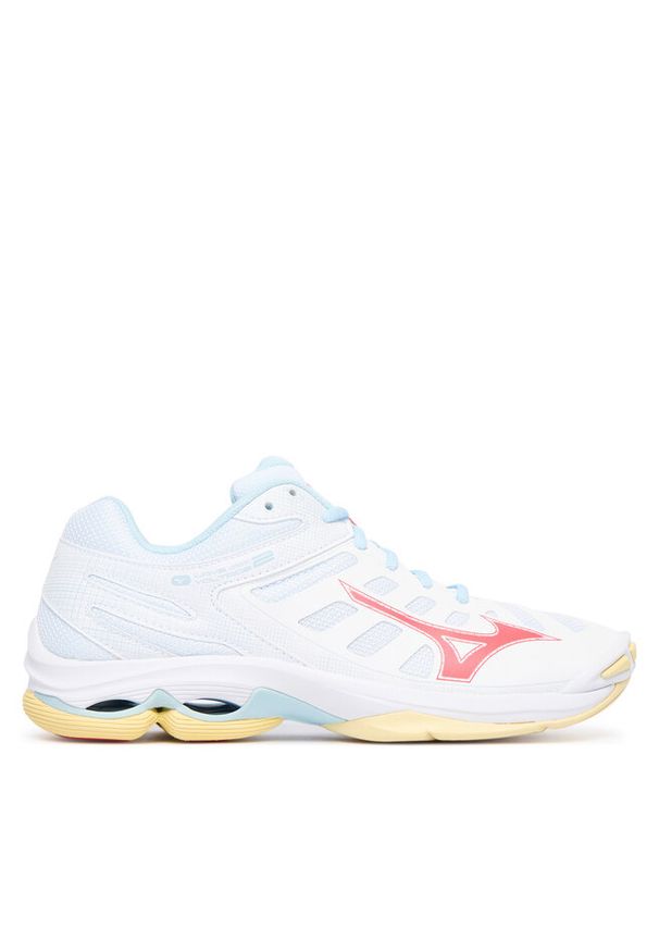 Buty halowe Mizuno. Kolor: biały. Model: Mizuno Wave