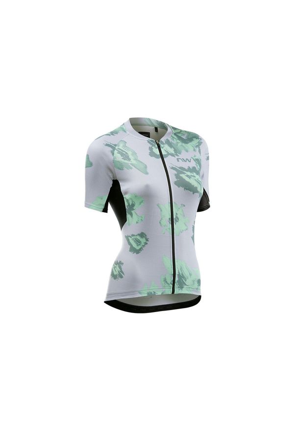 Koszulka rowerowa damska NORTHWAVE Force Evo Woman Jersey. Kolor: zielony, wielokolorowy, szary. Materiał: jersey. Sport: kolarstwo