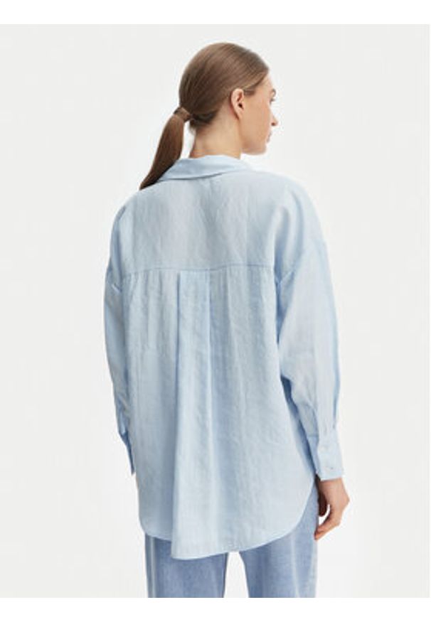 only - ONLY Koszula Zazima 15272523 Błękitny Oversize. Kolor: niebieski