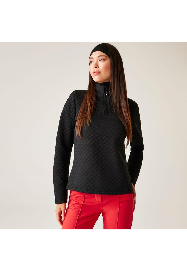 DARE 2B - Bluza damska z suwakiem 1/4 Glamourize III Dare 2b. Kolor: czarny. Materiał: żakard, dzianina. Sezon: zima. Sport: narciarstwo