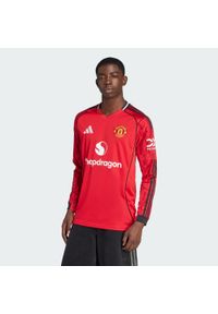 Adidas - Koszulka Manchester United 25/26 Long Sleeve Home. Kolor: czerwony. Długość rękawa: długi rękaw. Sport: piłka nożna #1