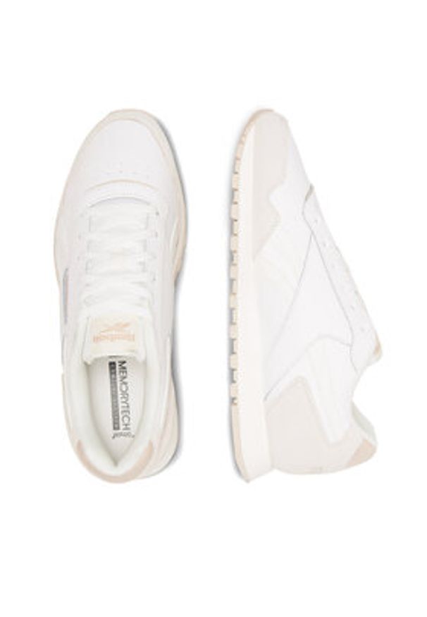 Reebok Sneakersy Glide 100070332-M Écru. Materiał: skóra