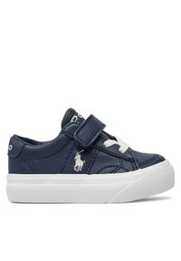 Polo Ralph Lauren Sneakersy RL00029411 T Granatowy. Kolor: niebieski. Materiał: skóra