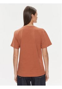 Calvin Klein T-Shirt Hero Logo K20K205448 Brązowy Regular Fit. Kolor: brązowy. Materiał: bawełna #4