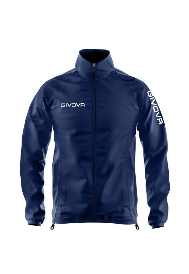 Kurtka wodoodporna Givova. Kolor: niebieski. Materiał: nylon. Sezon: zima. Sport: bieganie