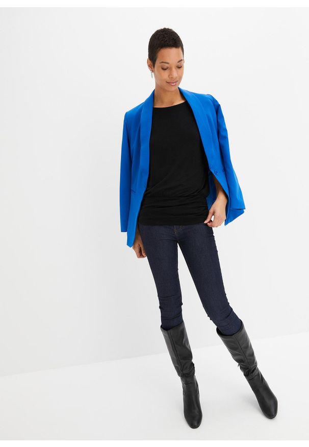 bonprix - T-shirt z miękkiej mieszanki wiskozy. Kolor: czarny. Materiał: wiskoza