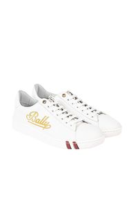 Bally Sneakersy "Wiera" | 6231693 | Wiera | Kobieta | Biały. Kolor: biały. Materiał: skóra. Wzór: aplikacja #1