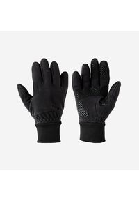 VAN RYSEL - Rękawiczki zimowe na rower 100. Kolor: czarny. Materiał: polar. Sezon: zima. Sport: kolarstwo
