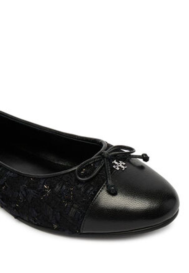 Tory Burch Baleriny 177191 Czarny. Kolor: czarny. Materiał: materiał