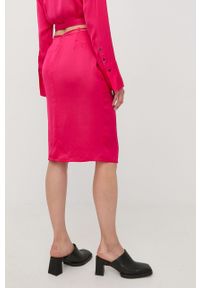 Herskind spódnica kolor fioletowy mini prosta. Okazja: na co dzień. Kolor: fioletowy. Materiał: tkanina, guma. Styl: casual #4