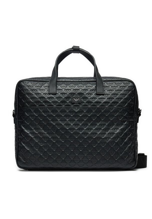 Emporio Armani Torba na laptopa Y4P365 YQ67I 80001 Czarny. Kolor: czarny. Materiał: skóra