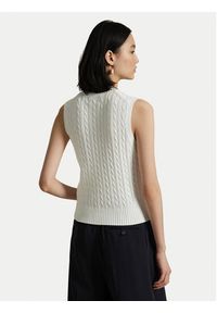 Polo Ralph Lauren Kamizelka 211971882001 Biały Slim Fit. Typ kołnierza: polo. Kolor: biały. Materiał: bawełna #4