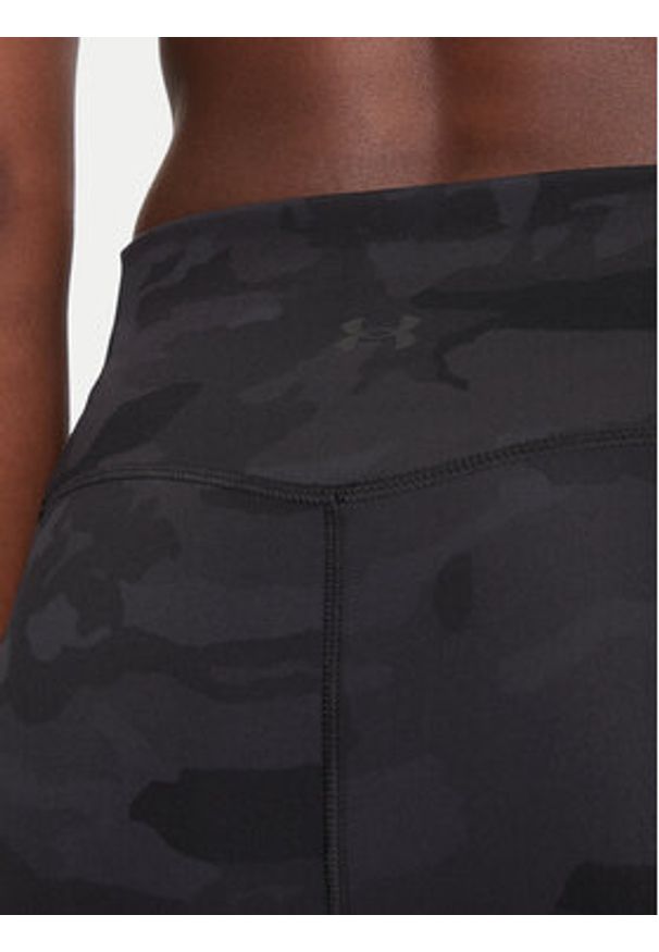Under Armour Legginsy Meridian Printed 1383603 Czarny Slim Fit. Kolor: czarny. Materiał: syntetyk