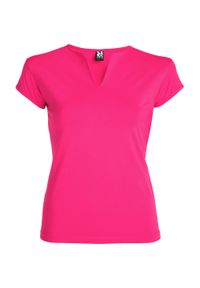 ROLY - Koszulka Damska Belice. Kolor: różowy, czerwony, wielokolorowy. Sport: turystyka piesza #1