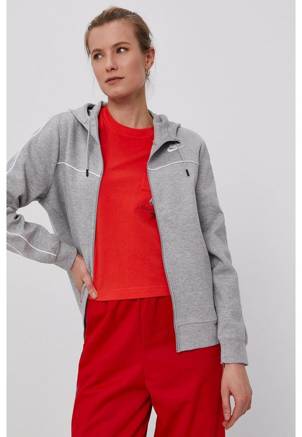Nike Sportswear - Bluza. Okazja: na co dzień. Kolor: szary. Styl: casual