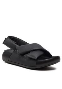 ecco - ECCO Sandały Cozmo Pf W 20665301001 Czarny. Kolor: czarny. Materiał: skóra #5