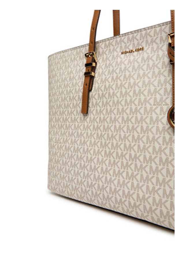 MICHAEL Michael Kors Torebka Quinn 30T5GQNT9B Beżowy. Kolor: beżowy. Materiał: skórzane