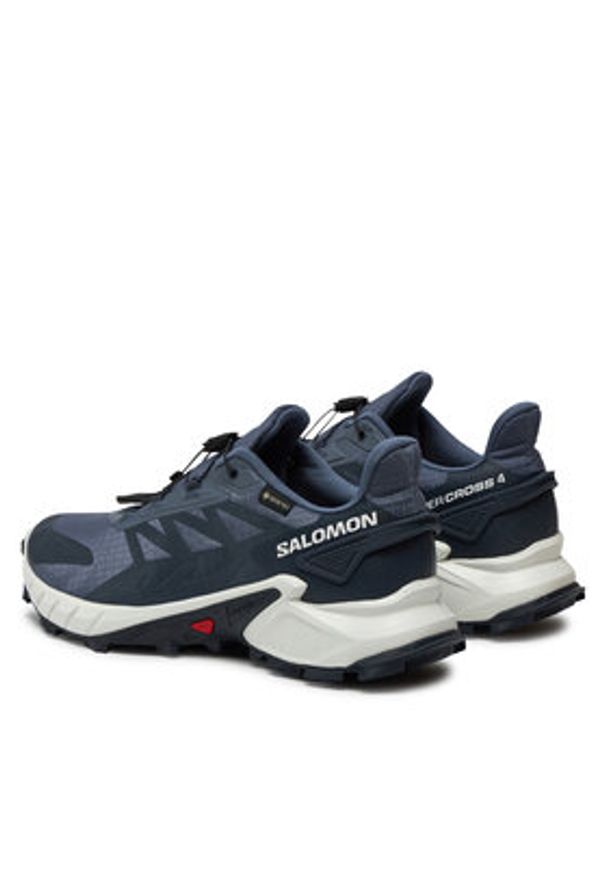 salomon - Salomon Buty do biegania Supercross 4 Gore-Tex L47462300 Granatowy. Kolor: niebieski. Materiał: materiał. Technologia: Gore-Tex