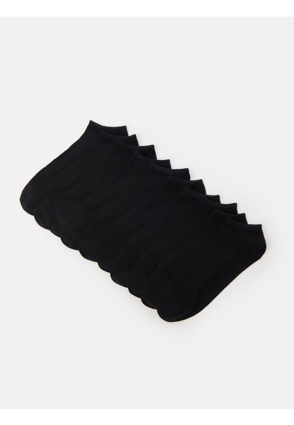 Sinsay - Skarpetki stopki 10 pack - czarny. Kolor: czarny