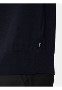 BOSS Polo H-Lancione 50565503 Granatowy Regular Fit. Typ kołnierza: polo. Kolor: niebieski. Materiał: wełna #3