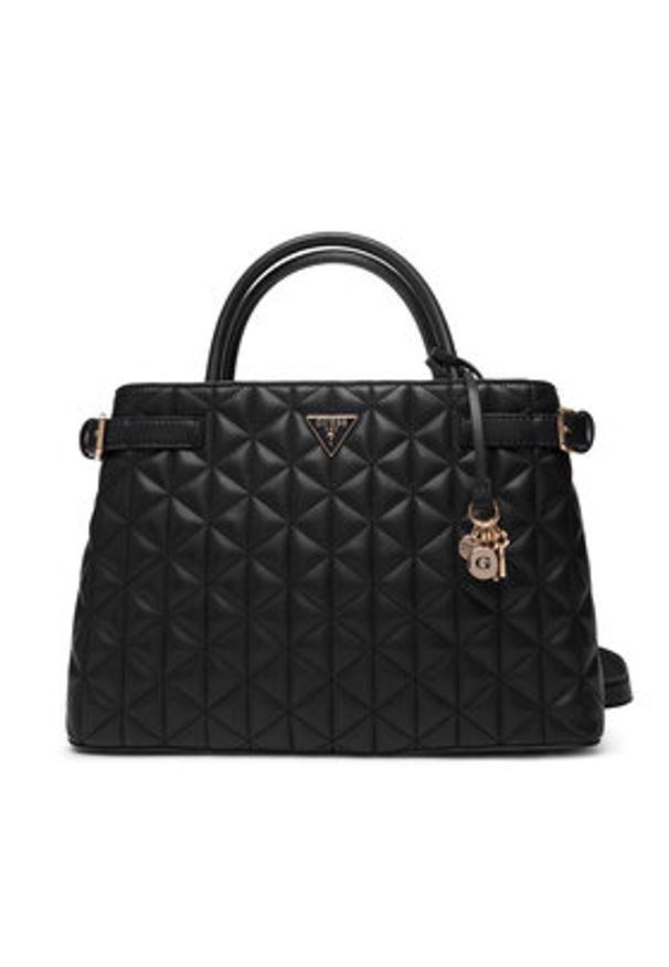 Guess Torebka Paisleigh HWQG9 883060 Czarny. Kolor: czarny. Materiał: skórzane