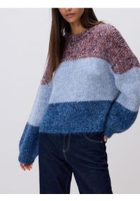 Reserved - Sweter z domieszką wełny - wielobarwny. Materiał: wełna