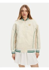 Fila Kurtka bomber Leme FAW0999 Écru Oversize. Materiał: syntetyk