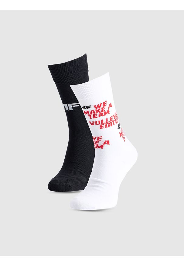 4f - 4F Skarpety casual za kostkę (2-pack) uniseks - multikolor 43-46. Kolor: wielokolorowy. Materiał: włókno, materiał, bawełna