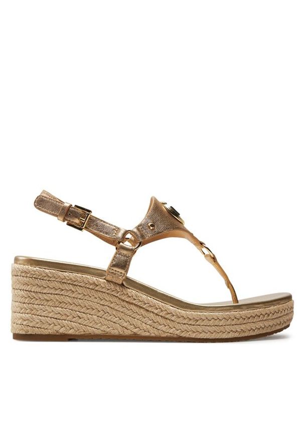 MICHAEL Michael Kors Espadryle 40R4CSMS1M Złoty. Kolor: złoty. Materiał: skóra