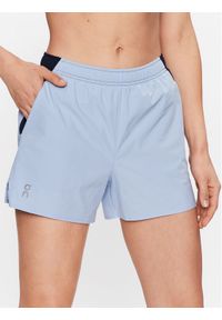 On Szorty sportowe Essential Shorts W 1WD10180897 Niebieski Regular Fit. Kolor: niebieski. Materiał: syntetyk