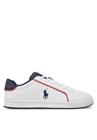 Polo Ralph Lauren Sneakersy RL00589111 J Biały. Kolor: biały. Materiał: skóra