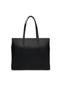 Calvin Klein Torebka Ck Must Aop Medium Shopper W/Poc LV04F3225G Czarny. Kolor: czarny. Materiał: skórzane